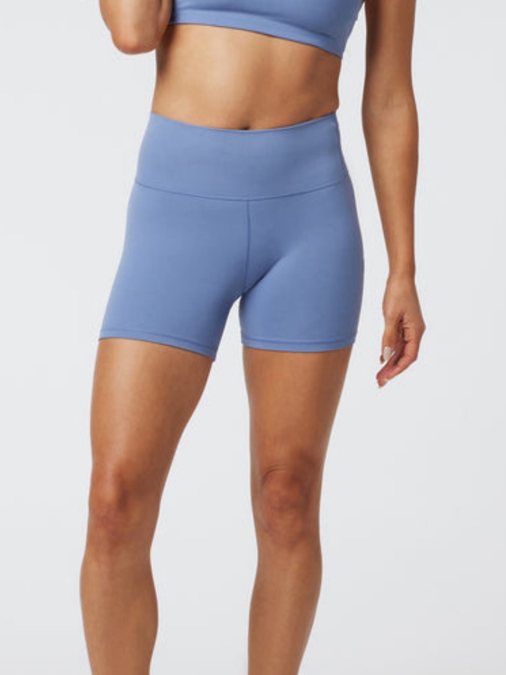 Vuori All The Feels Tank + Biker Shorts Set – Blue Quartz – XXS/XS - Picture 4 of 10